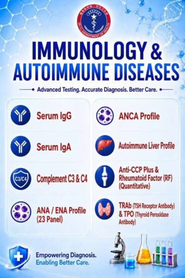 Autoimmune Disease များနှင့် ကိုယ်ခံအားစနစ် (Immune System) ဆိုင်ရာ ရောဂါများကို အဆင့်မြင့် ဓာတ်ခွဲခန်းတွင် စမ်းသပ်စစ်ဆေးနိုင်ပါပြီ